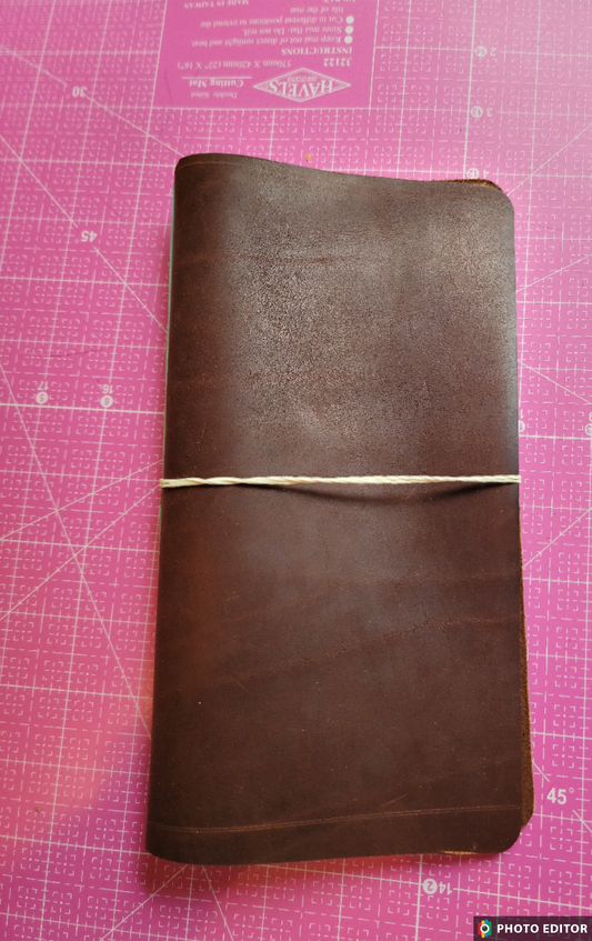 9' x 10'(ish) leather Journal cover (unburnished)